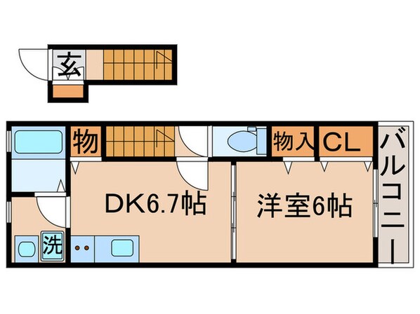 レガロ南水元の物件間取画像